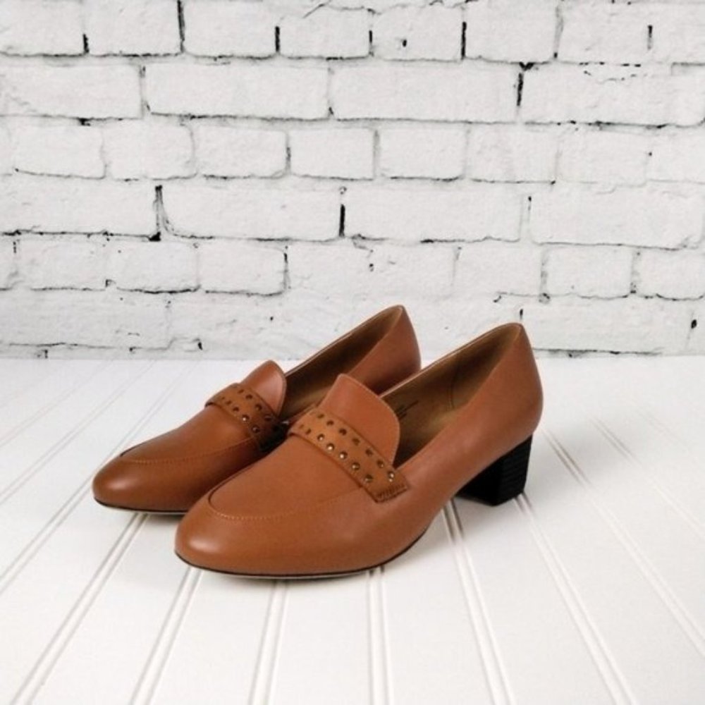 Comfortview Dallas High Heel Loafer In Antique Copper 8M, 8.5WW And 9WW
